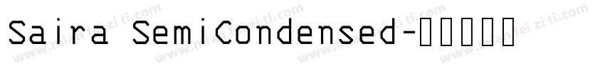 Saira SemiCondensed字体转换